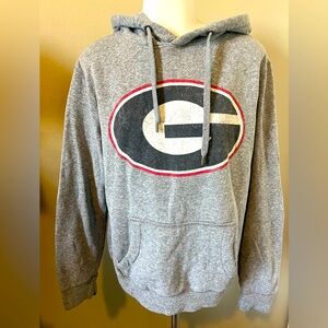 Men’s small University Georgia Bulldogs sweatshirt hoodie gray pull over League